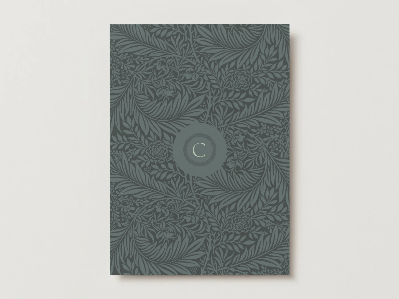 Modern vertical A7 wedding invitation template Canva 'Harris' design