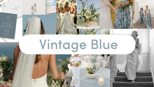 Crafting Coastal Elegance: The DIY Bride's 'Vintage Blue' Wedding
