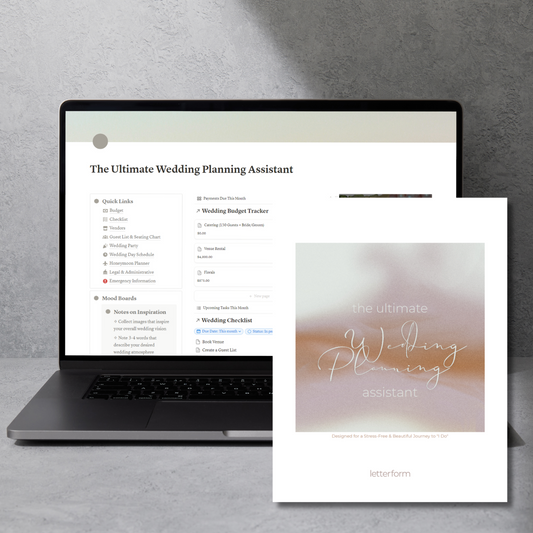 Double the Power: How to Maximize Your Wedding Planning with Our Printable & Notion Duo