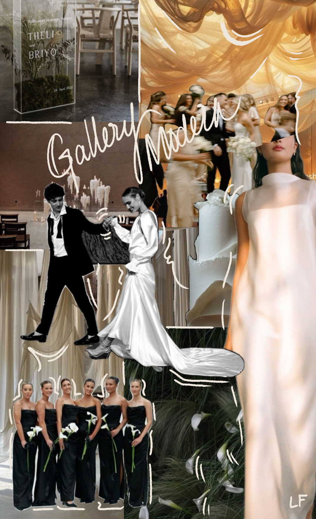 Elegant Minimalist Wedding Invitation Template Canva - 'Gallery Modern' Pack