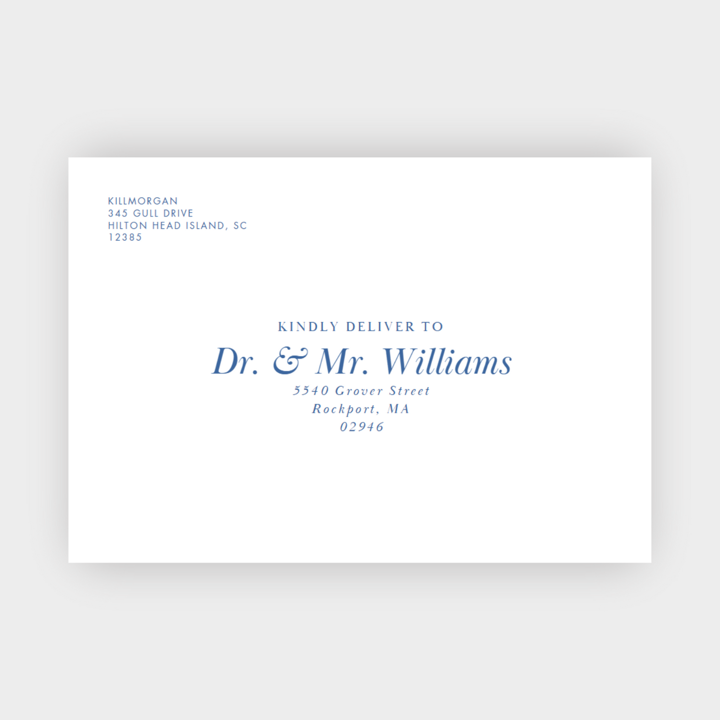 Modern and Minimalist Bev Wedding Invite Template