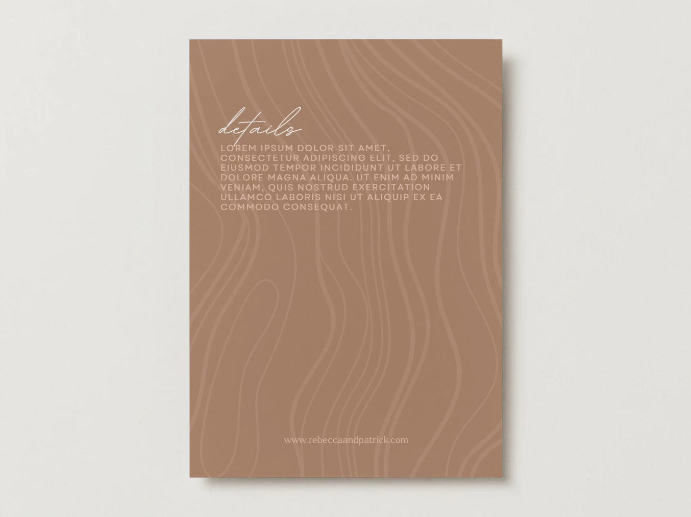 Modern Desert Blush & Rosewater Wedding Invitation