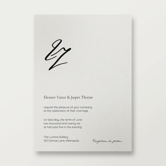 Gallery Modern Wedding Invite Vertical Front