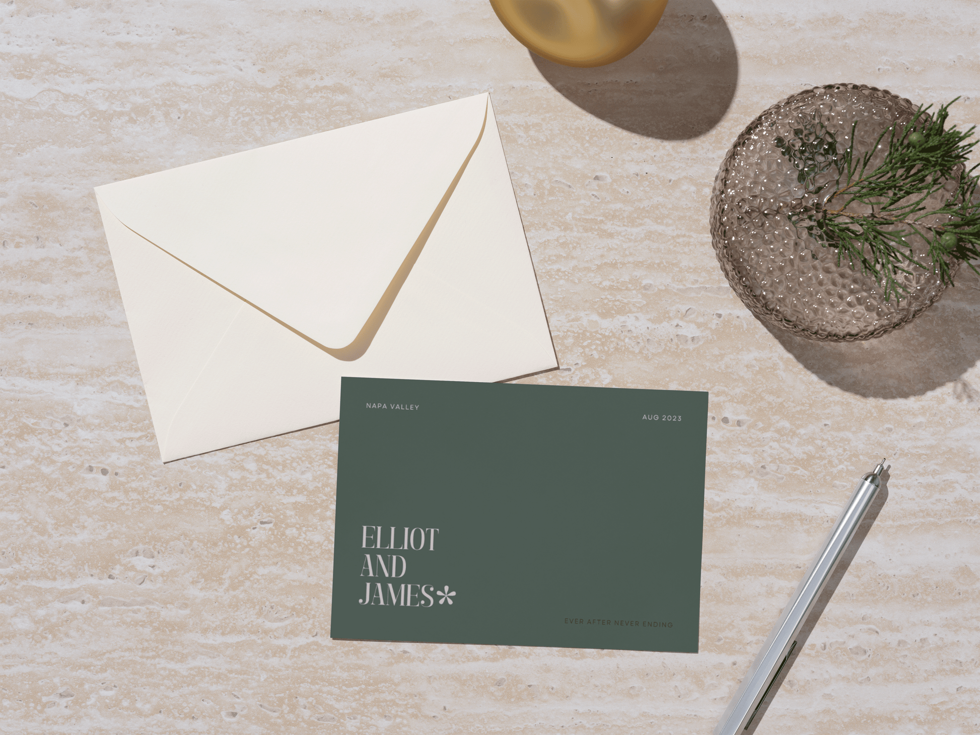 Playful Modern Wedding Invitation Template Canva A7 - 'Remy' Pack